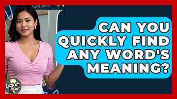 Can You Quickly Find Any Word