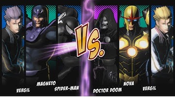 UMVC3 - SETS #2! (SPIDER-MAN/VERGIL/MAGNETO/DOCTOR DOOM/NOVA)