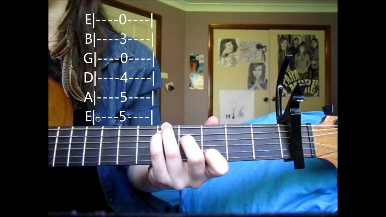 LIGHTS Toes Guitar Tutorial, Strumming Included YouTube