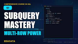 Details 127. Multi-Row Subquery | Comprehensive Course on SQL Guide