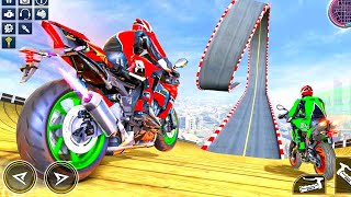 Mega Ramp Stunt Bike Simulator 3D #8 - Superhero Bike Extreme Racing - Android GamePlay  screenshot 1