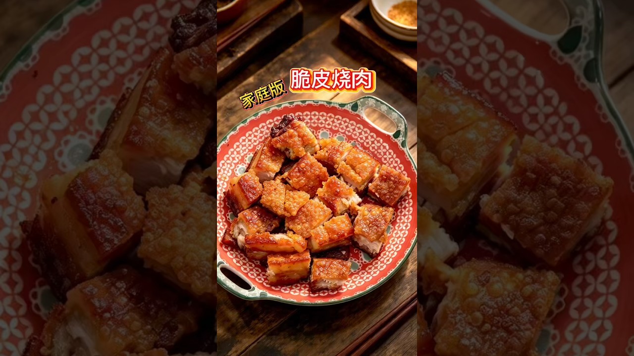 【咔哧脆皮烧肉】最简单做法来了！ #马来西亚美食