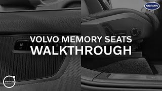 HOW TO OPERATE THE MEMORY SEATS ON YOUR VOLVO