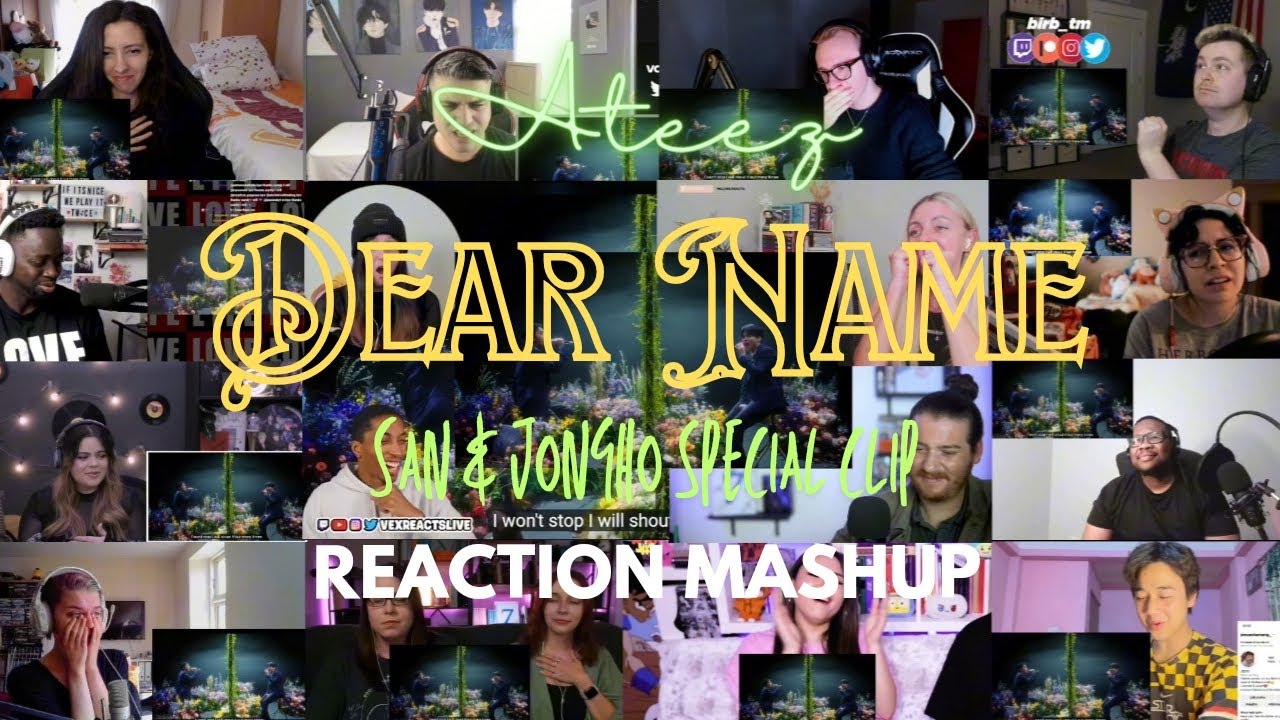 ATEEZ (에이티즈) - 'Dear Name' San & Jongho Special Clip REACTION MASHUP