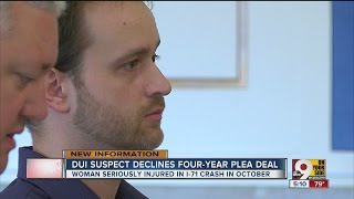 DUI suspect rejects four-year plea deal