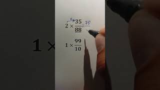 How to Multiply a Whole Number by an Improper Fraction | Easy Lesson #math #mathematica #mathstricks