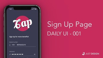 Daily UI 001 - Sign Up Page