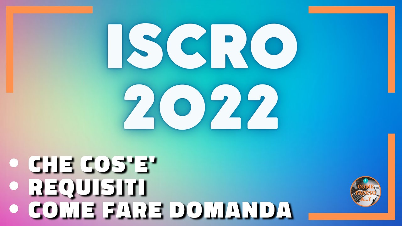 Come richiedere indennità lavoratori autonomi ISCRO