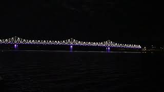Lighting of the Murray Baker Bridge in Peoria, IL