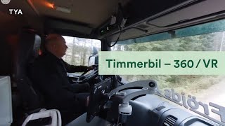 Lastning Och Lossning Av Timmer 360-Film