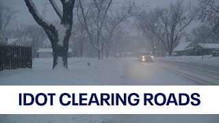 Chicago winter storm: IDOT crews work to keep roads clear, urge caution