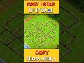 Only 1 Star TH17 War Base 2025 Anti 2 Star Anti Root Rider Anti Dragon  Clash of Clans #shortsfeed
