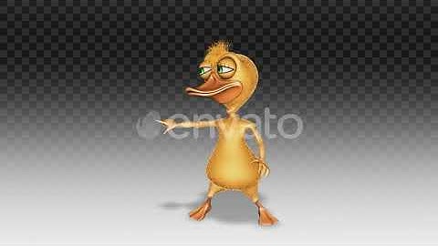 Cartoon Duck - Club Dance | Motion Graphics - Envato elements