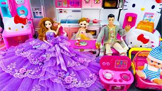 26 Minutes Satisfying Unboxing Barbie Giant Purple Gown, Hello Kitty Kitchen & Baby Stroller ASMR