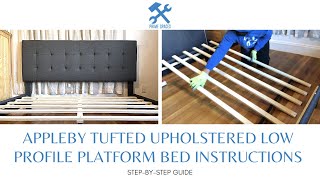 Westwood Upholstered Bed with Tufted Rectangle Headboard Assembly (Caughey Upholstered Platform Bed)