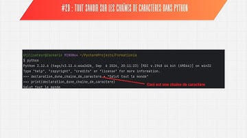 Apprenez à manipuler les chaînes de caractères dans Python (strings) facilement