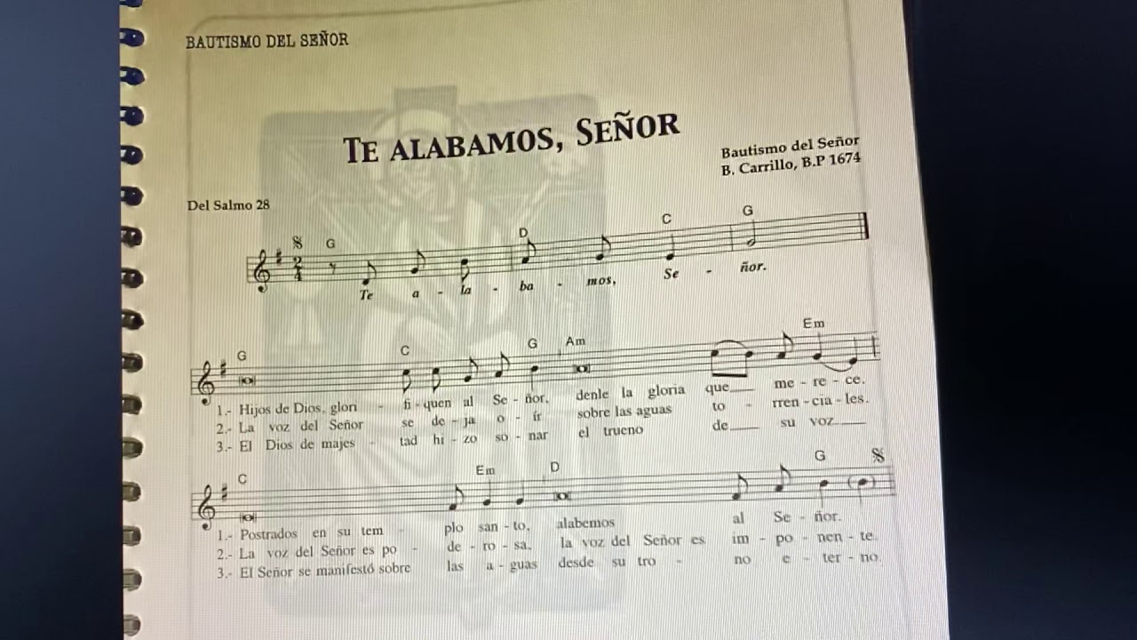 Salmo 28. Te alabamos, Señor. - YouTube