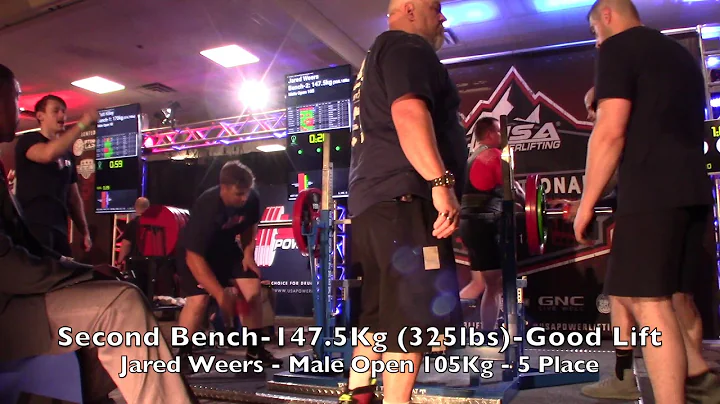 Jared Weers at the 2018 USA Powerlifting Open Nati...