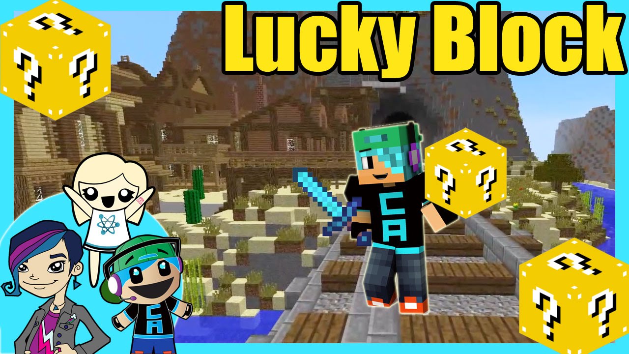 Lucky Blocks Survival Games with Cybernova and Radiojh Audrey - Minecraft