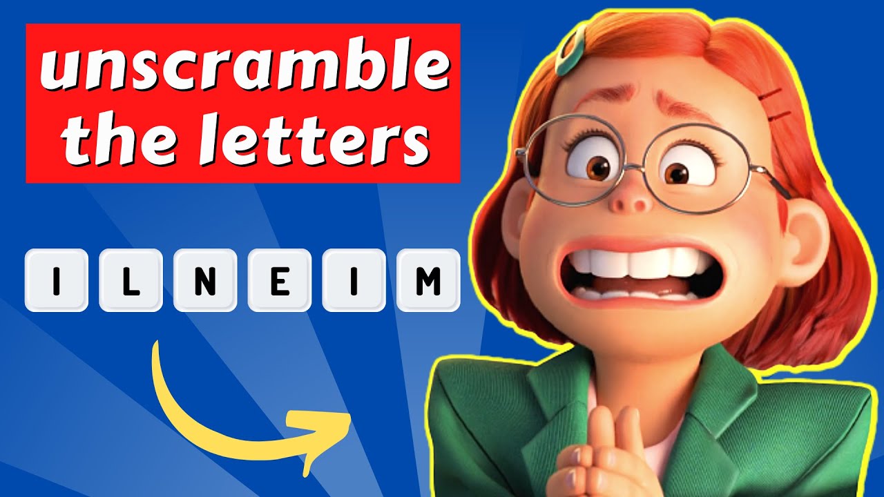 Turning Red... Guess the Character from Scrambled Letters / Challenge / Quiz / Game