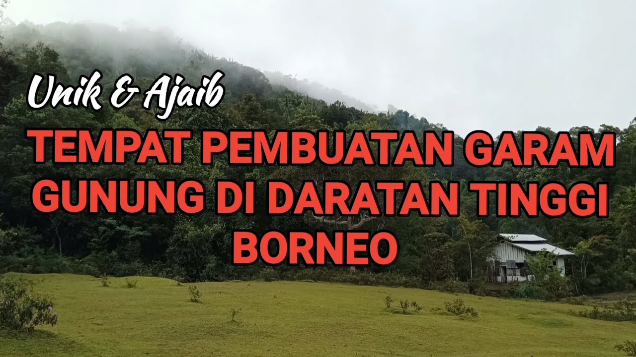 Tempat pembuatan Garam Gunung di daratan tinggi borneo 
