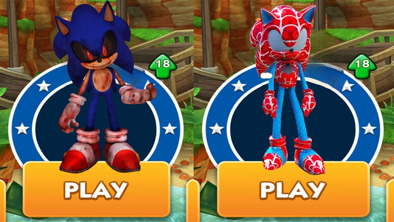 Sonic Dash Sonicexe Vs Spider Sonic Run Vs All Bosses Zazz Eggman 