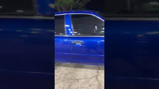 Candy blue Crown Vic on 26s