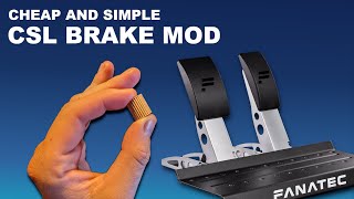 Fanatec Csl Cheap And Simple Brake Mod For Sim Racing Improvement - Wooden Dowel Trick