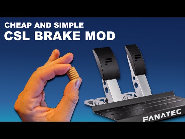 Fanatec CSL Cheap and Simple Brake Mod For Sim Racing Improvement