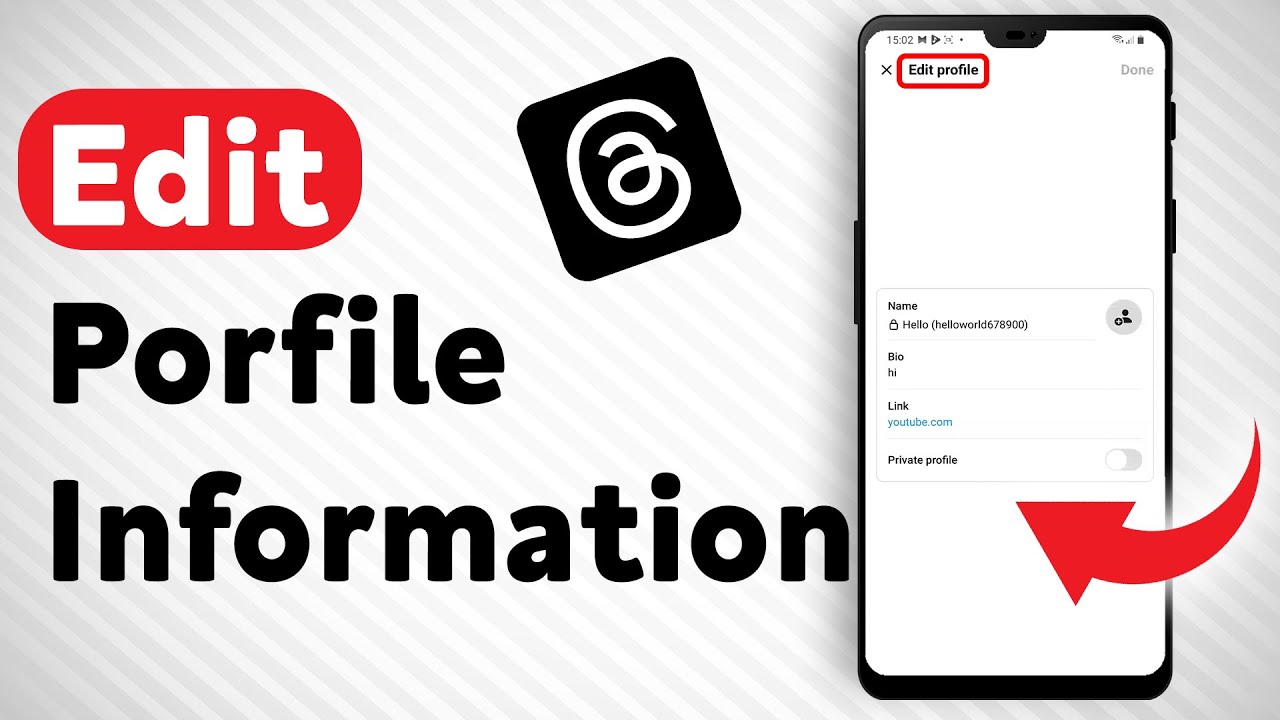 How To Edit Threads Profile Info - Full Guide - YouTube