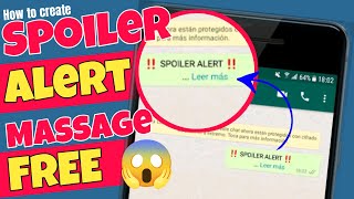How to Create Spoiler Alert Message and Send to Friends