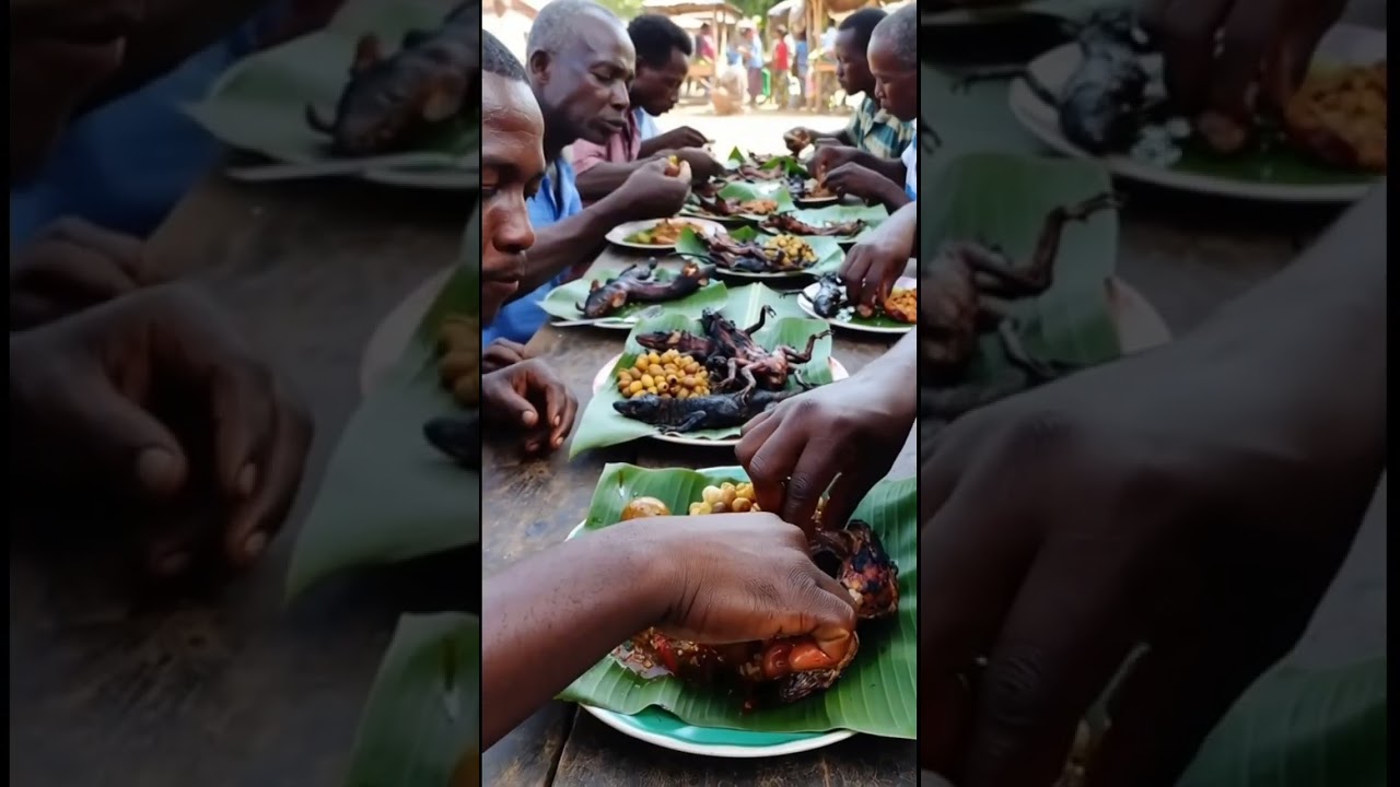A Peaceful Moment Sharing Food Outdoors