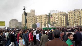 Demonstrators entering Midan Tahrir on January 29, 2011