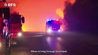Travelling in bush fire prone areas