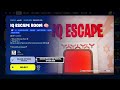 How To Complete IQ Escape Room Map Code In Fortnite!