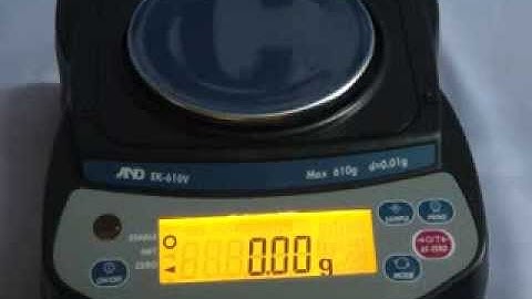 A&D 600GM CALIBRATION