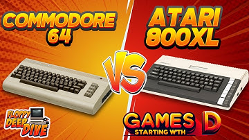 C64 vs Atari 800XL D Games Head to Head Battle 🕹️