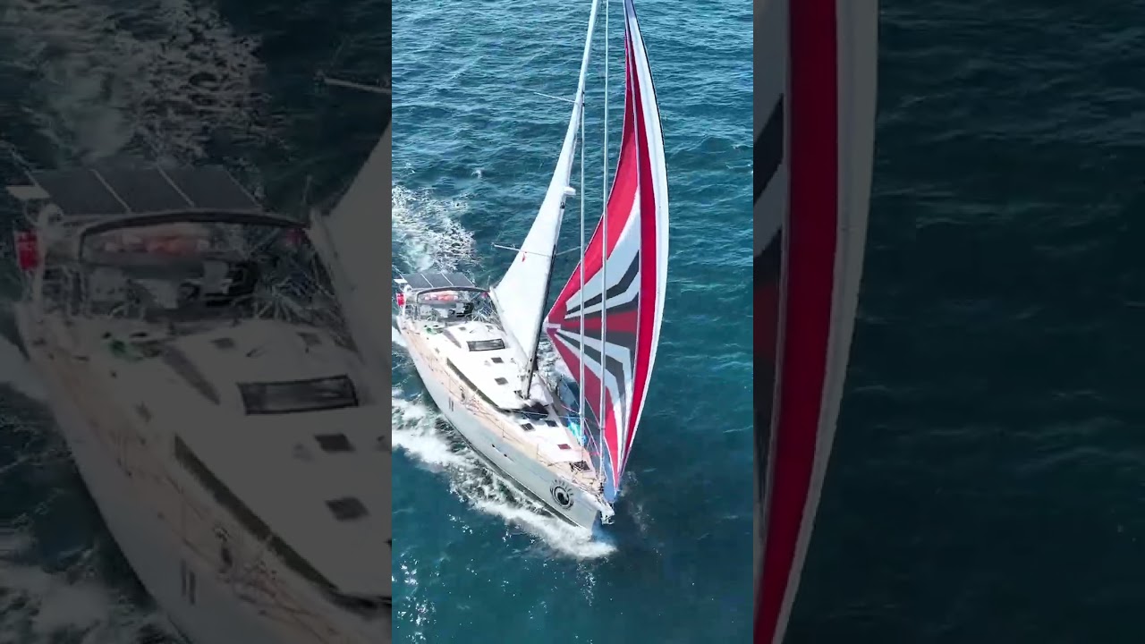 Gennaker up, horizons unbound. Sailing the Garcia Exploration 52 the way it was meant to be. ⛵️💨