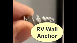 Rv Wall Anchors. How To Anchor Stuff Securely To Your Rv Walls