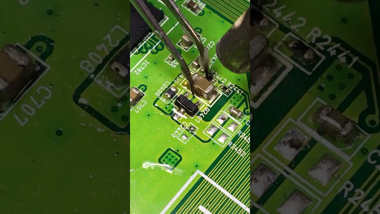 SMD Capacitor Replacement ⚡ Short Circuit Fix!  