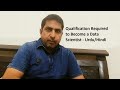 Qualification &amp; tools required to become a data scientist - Urdu/Hindi - Part 1