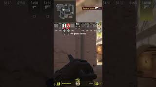 mirage 1v5 glock #1v5ace #counterstrike#shorts