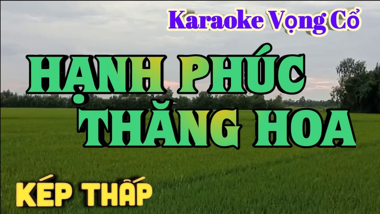 Karaoke Hạnh Phúc Thăng Hoa - Dây Kép Thấp - Tác giả: Nguyễn Hữu Nghĩa