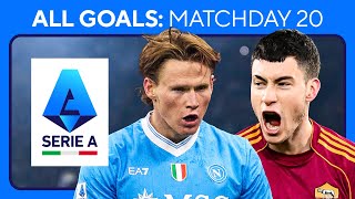 EVERY GOAL from Matchday 20 in SERIE A 🇮🇹