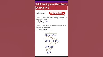 Trick to Square Numbers Ending in 5 Instantly! 🧠✨ (No Calculator Needed)