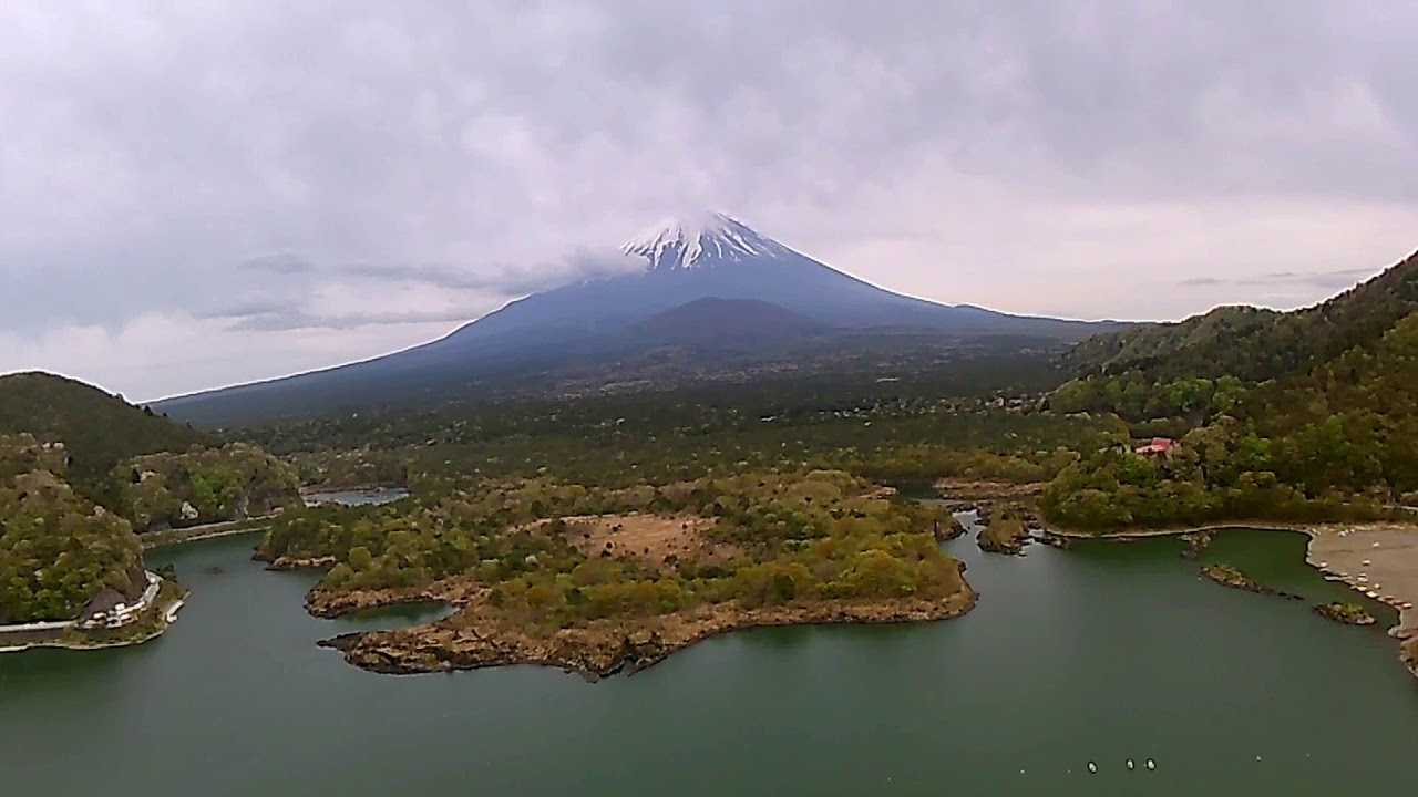 JYU Hornet 2 aerial, Lake Syojiko  Mt Fuji  Drone　April 27 2018 Afternoon