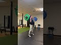 Hang Power Clean & Jerk Singles at 75% (195) #crossfit #powerlifting #strength #shorts