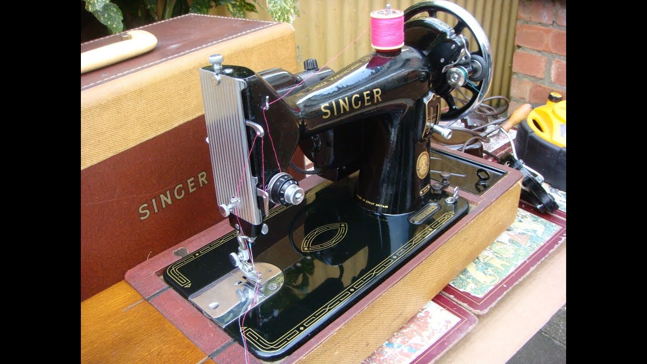 Antique Old Vintage Hand Crank & Electric Singer sewing machine Model