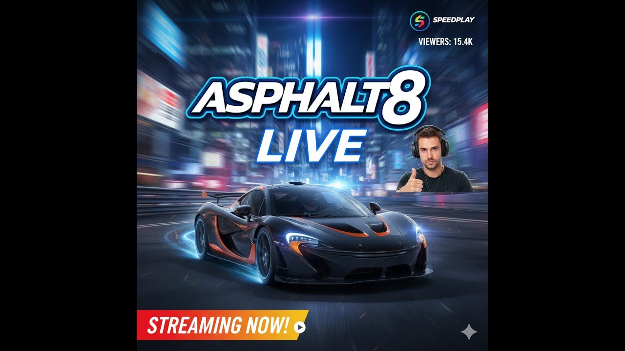 play asphalt 8 frist time!!||live stream - YouTube