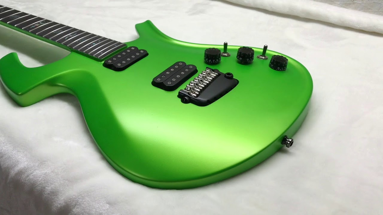 Parker Fly Mojo Guitar - Pearl Lime Green Gold refinish - Chattanooga, TN